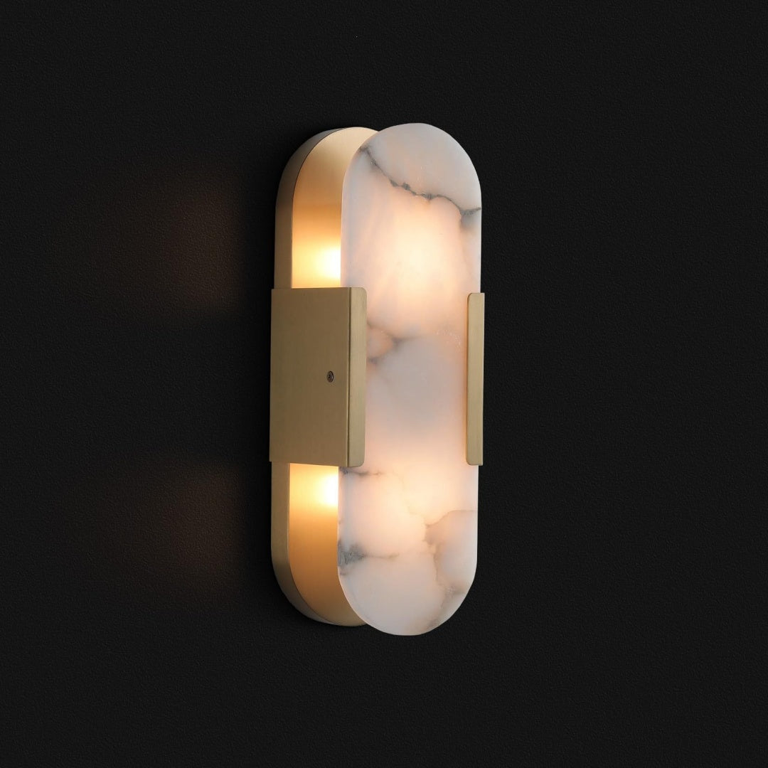Postmodern Spanish Marble Wall Lamp, Light Luxury Hotel Bedroom, Living Room, Study, Bathroom Cabinet, Mirror, Hallway, Entrance Light — view 4