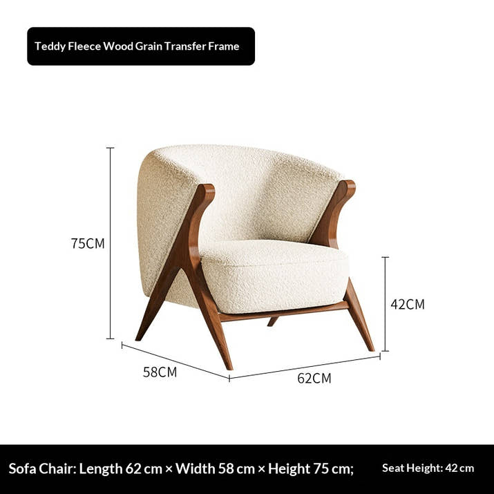 Retro Single Sofa Chair For Home Use — view 5