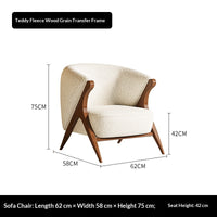 Retro Single Sofa Chair For Home Use — view 5