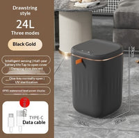 Smart Trash Can With Lid For Bedroom And Living Room Kitchen Storage Box