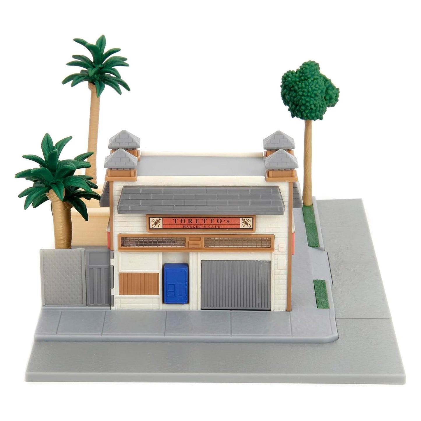 Fast & Furious Nano Scene Toretto's Market & Cafe Diorama with 2 Die-Cast Cars - photo 4