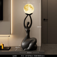 Abstract Figurine Art Piece High-end Floor-standing Ambient Lamp — view 3