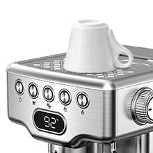 Geek Chef 20-Bar Espresso Machine with Milk Frother – 1.8 L Water Tank, Stainless Steel, Home Cappuccino & Latte Maker