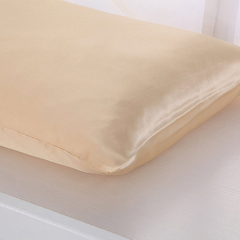 Pillowcase Satin Solid Color Simulation Silk Single Pillowcase Ice Silk