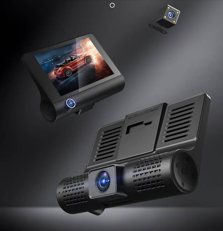 1080P High-Definition Three-Record Driving Recorder