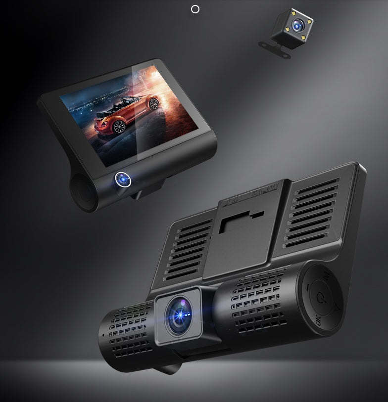 1080P High-Definition Three-Record Driving Recorder
