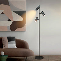 Three-head Floor Lamp With A Sunset-inspired Ambiance By The Sofa — view 4