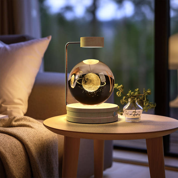 Crystal Ball Cosmic Dinosaur Indoor Night Light Usb Power Warm Bedside