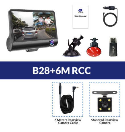 1080P High-Definition Three-Record Driving Recorder