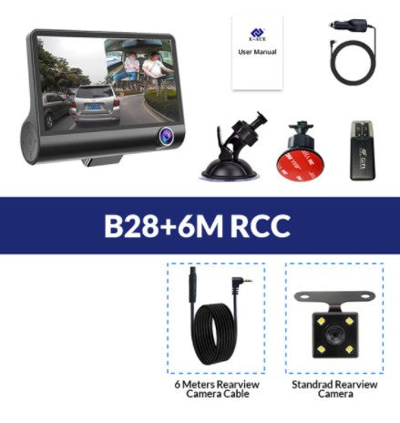 1080P High-Definition Three-Record Driving Recorder
