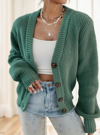Button-Up Knit Cardigan