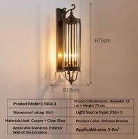 Indoor Wall Lamp Chinese-style Outdoor Long Wall Lamp — view 5