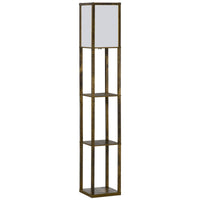 Three-layer Floor Lamp With Storage Rack And Acrylic Lampshade, Suitable For Living Room, Bedroom, Kitchen, Dining Room, Office, Dormitory And Other Places, 160cm,