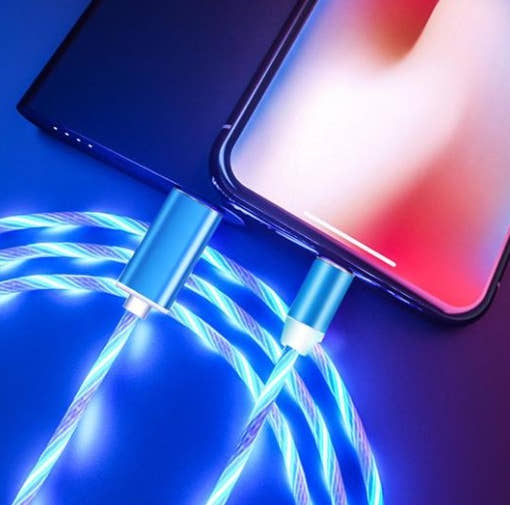 Compatible With Apple, Flowing Light Magnetic Streamer Data Line Cable For