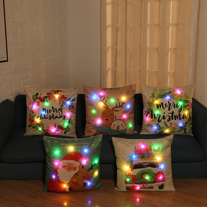 Christmas Pillow LED – Festive Decorative Cushion for Home