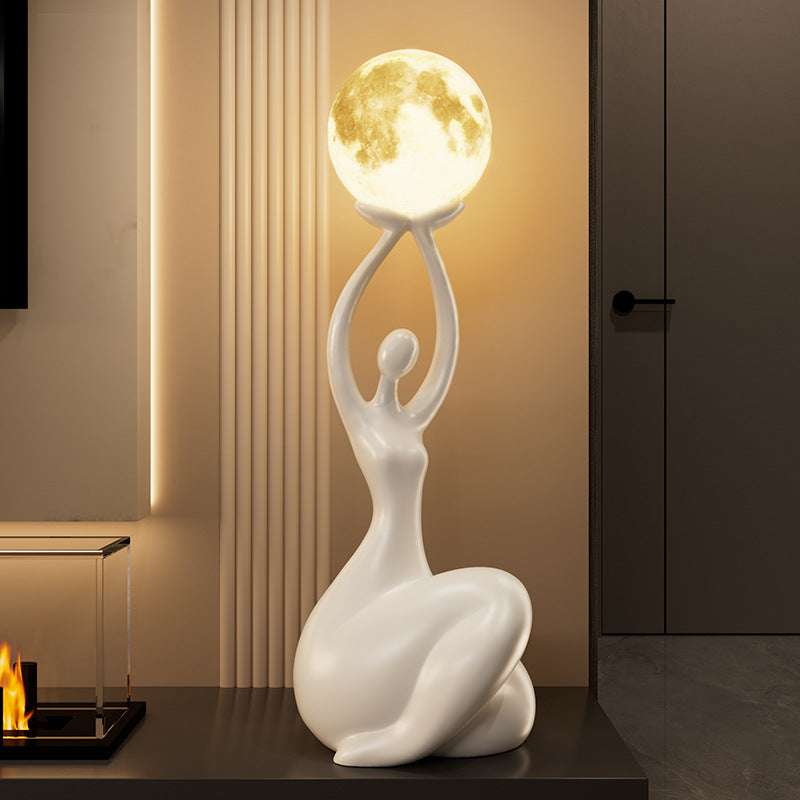 Abstract Figurine Art Piece High-end Floor-standing Ambient Lamp