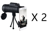 Compatible With Apple, Monocular Telescope Zoom Scope With Compass Phone