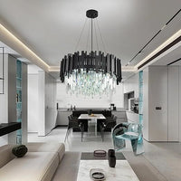 Modern LED Ceiling Light & Pendant Light E14 Crystal Chandelier Dimmable Round — view 3