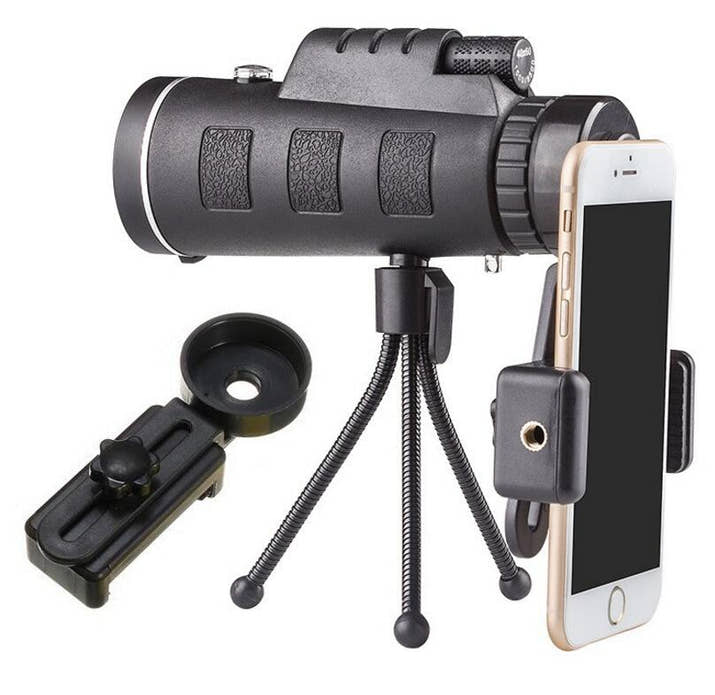 Compatible With Apple, Monocular Telescope Zoom Scope With Compass Phone