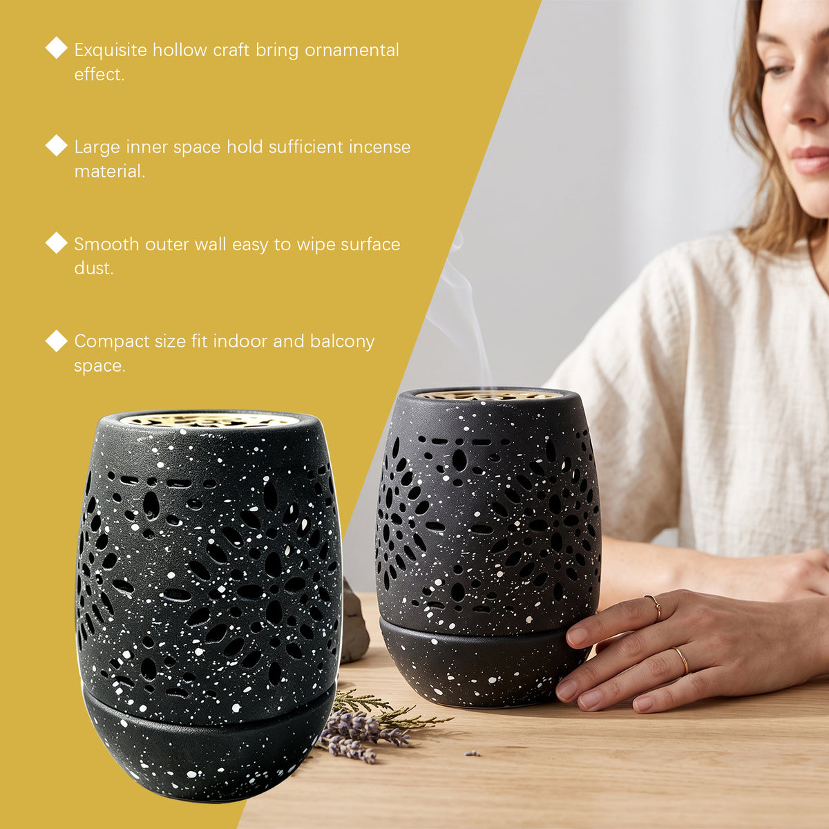 Air Freshener, Ceramic Aroma Burner, Ceramic aroma diffuser — view 2