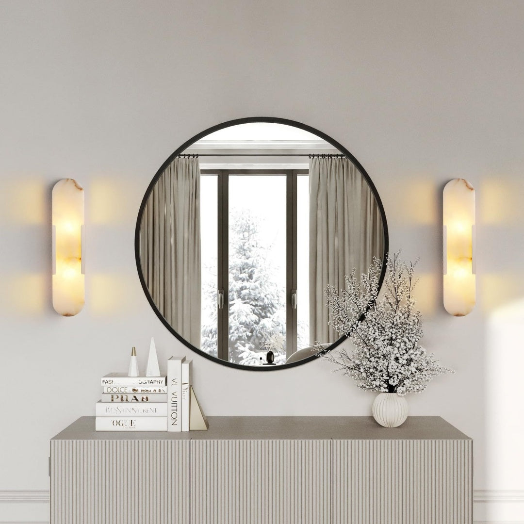 Postmodern Spanish Marble Wall Lamp, Light Luxury Hotel Bedroom, Living Room, Study, Bathroom Cabinet, Mirror, Hallway, Entrance Light — view 6