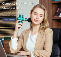 Mini Fast Charging Multi-head Silent Fascia Gun Massage Gun Fitness Device Home Muscle Relaxer Small Electric Impact — view 3