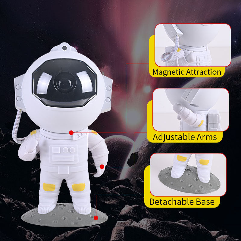 Galaxy Star Projector – Astronaut Night Light for Bedroom & Home Decor