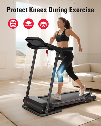 Foldable Treadmill – Compact Fitness Walking Machine for Home