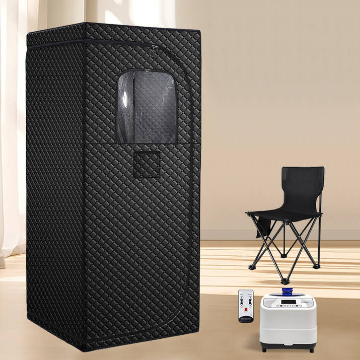 Portable Steam Sauna Tent — Full-Height Personal Home Sauna with Steam Generator