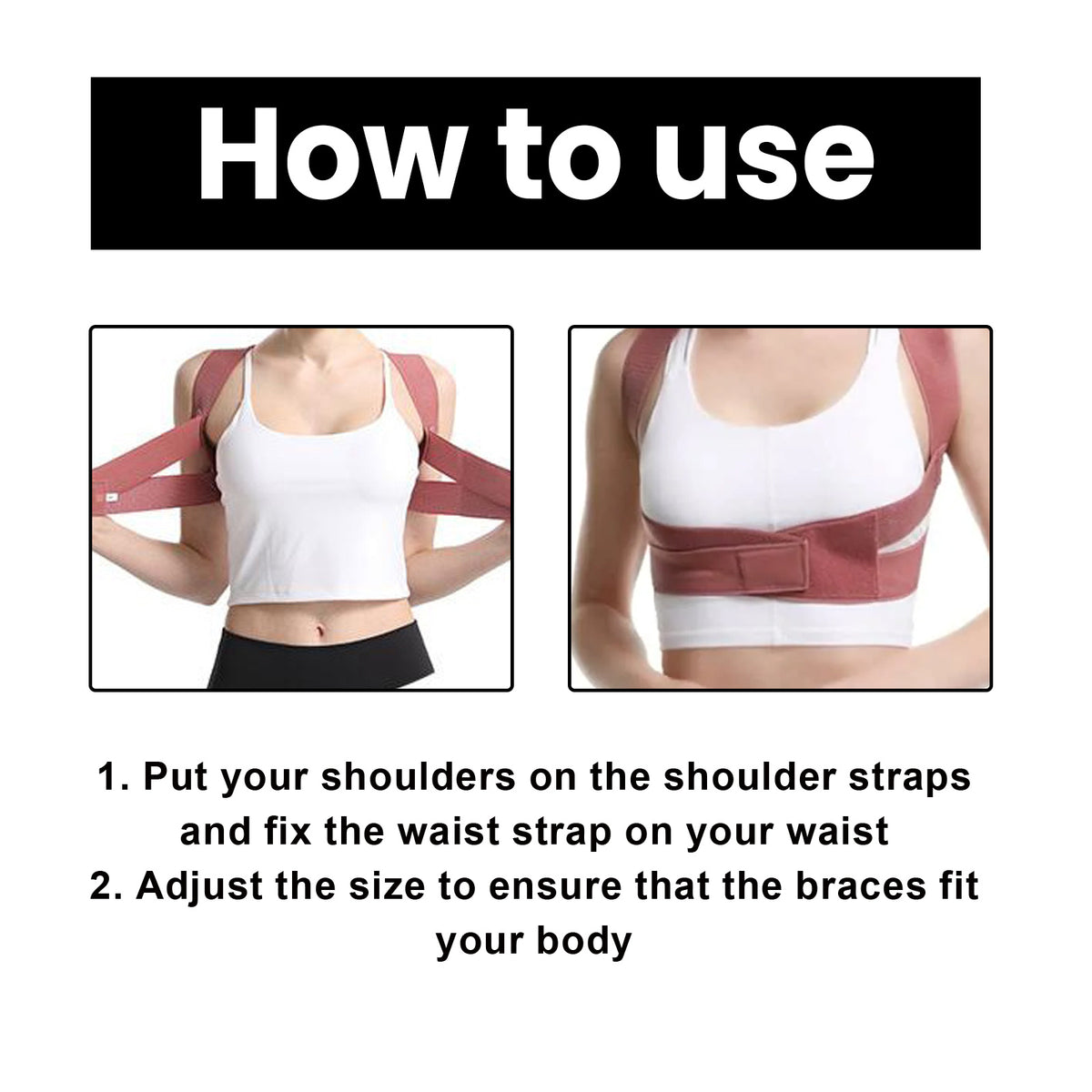 Skin care products, Magneto Therapy Back Brace Posture Corrector, Back Posture Correction — view 3