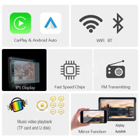8.8″ IPS Portable Smart Screen – Wireless CarPlay & Android Auto Touch Display, GPS Navigation