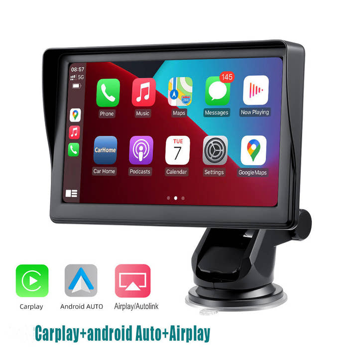 8.8″ IPS Portable Smart Screen – Wireless CarPlay & Android Auto Touch Display, GPS Navigation