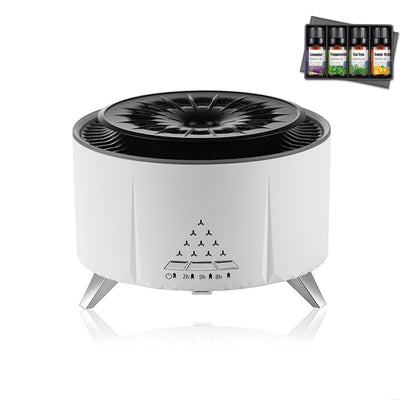 White Noise Flame Aroma Diffuser Desktop Humidifier