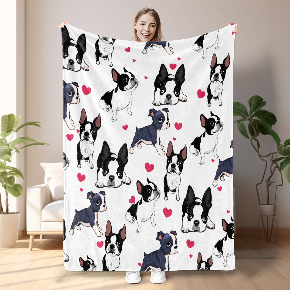 1pc Adorable Fleece Dog Blanket - Soft, Cozy, Lightweight, Warm, Flannel Throw For Couch, Bed, Sofa, Living Room Decor - Perfect For Snuggling Up On Chilly Days 150x200cm  Temu Can Only Be Self-picked