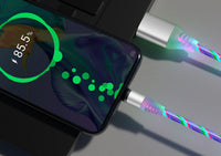 Compatible With Apple, Flowing Light Magnetic Streamer Data Line Cable For