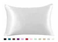 Pillowcase Satin Solid Color Simulation Silk Single Pillowcase Ice Silk