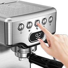 Geek Chef 20-Bar Espresso Machine with Milk Frother – 1.8 L Water Tank, Stainless Steel, Home Cappuccino & Latte Maker
