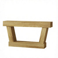63" Vintage Entryway Console Table – Narrow Design, Open Shelf, for Living Room Space — view 2