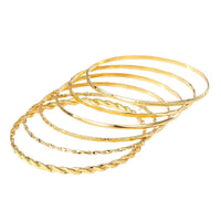 Gold Bohemian Metal Chain Bracelet Set