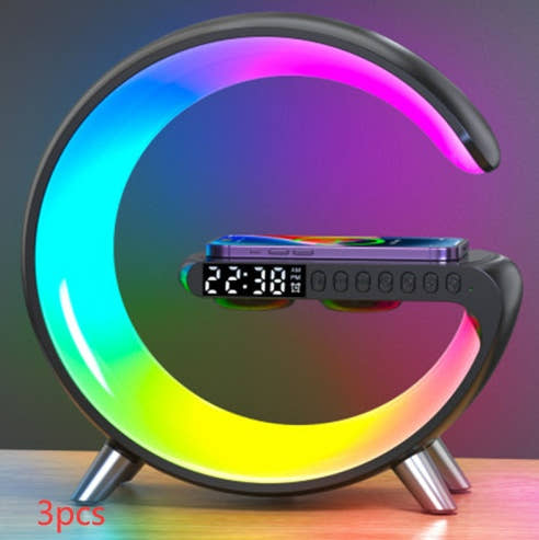 New Intelligent G Shaped Led Lamp Bluetooth Speake Wireless Charger