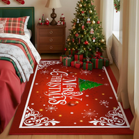 Christmas Area Rugs For Living Room Bedroom Carpet, Santa Welcome Front Door Mats Indoor Outdoor Non Slip Doormat, Xmas Holiday Decoration Carpet  3x5 Feet — view 6