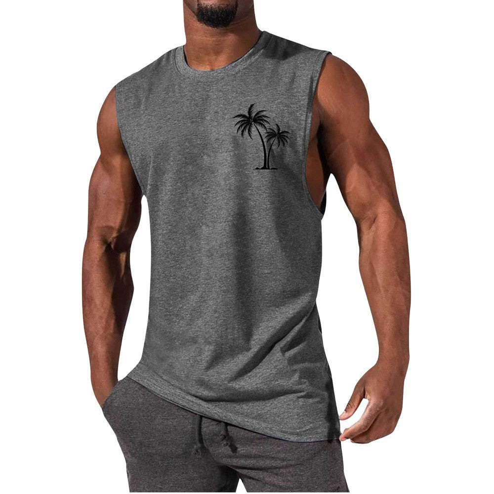 Coconut Tree Beach Tank Top – Summer Casual