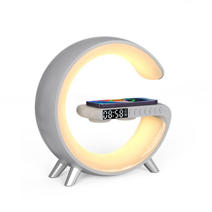 New Intelligent G Shaped Led Lamp Bluetooth Speake Wireless Charger