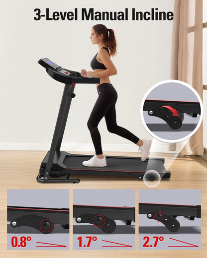 Foldable Treadmill – Compact Fitness Walking Machine for Home