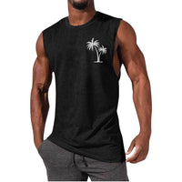 Coconut Tree Beach Tank Top – Summer Casual