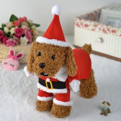 Festive Pet Christmas Standing Costume – Adorable Holiday Outfit for Dogs & Cats