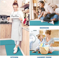 2-Piece Green Anti-Fatigue Kitchen Floor Mats, Cushioned Non-Slip Rugs For Kitchen, Sink Area, Laundry Room And Home — view 5