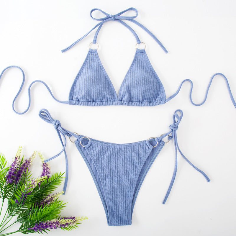 Side-Tie Thong Bikini Set