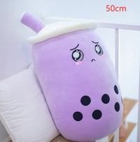 Cute Fruit Drink Plush Stuffed Soft Strawberry Milk Tea Plush Boba Tea Cup