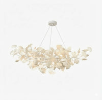 Creative Ceramic Ginkgo Leaf Chandelier — view 5